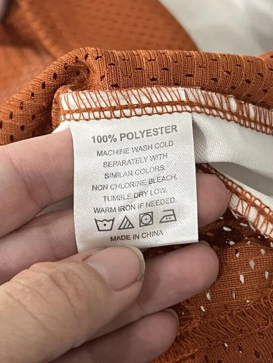 Established And Co Women’s Orange Texas Longhorns Ewers Cropped Top Size Large - Picture 9 of 9